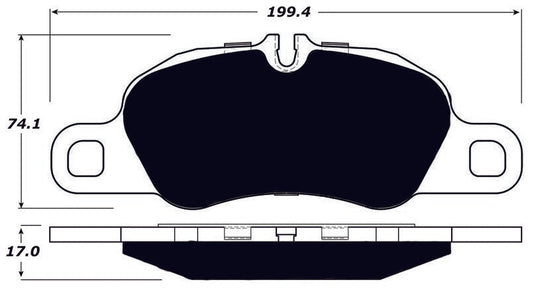 Porterfield Brake Pads for 2010 PORSCHE 911 Carrera 2 Type 997 Iron Discs FR SPORT
