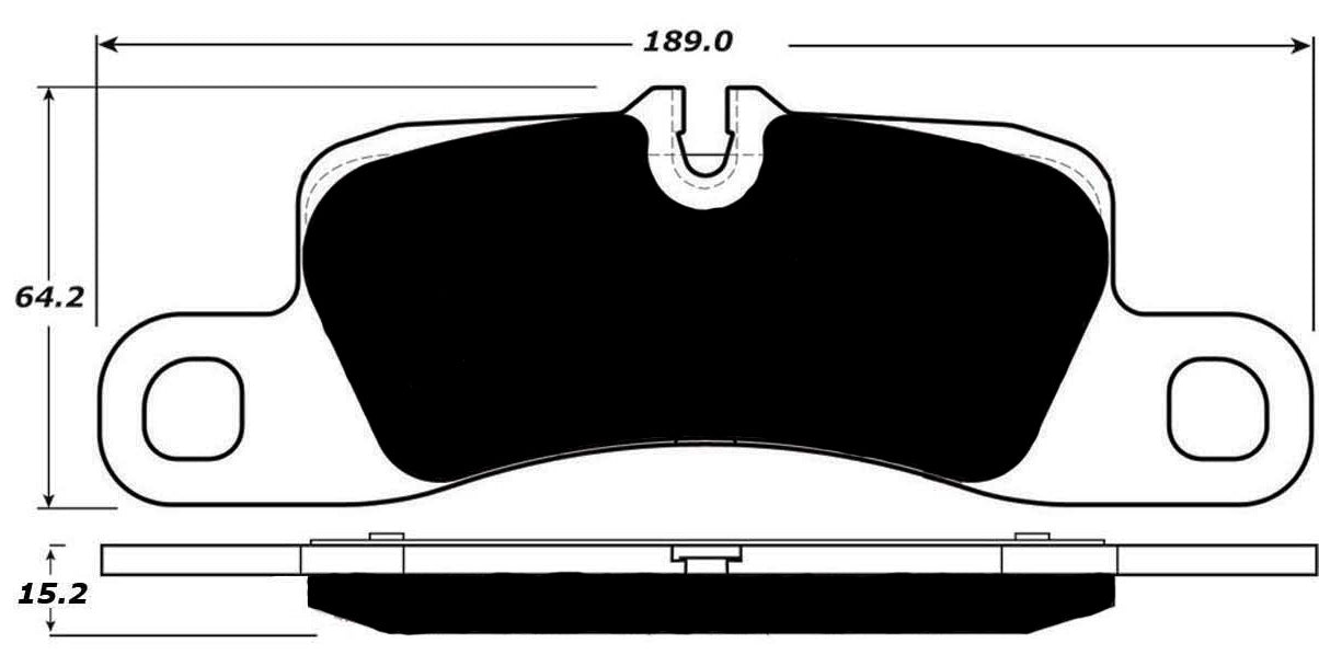 Porterfield Brake Pads for 2014 PORSCHE CAYENNE Ceramic Discs FR SPORT