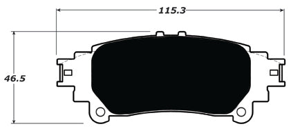 Porterfield Brake Pads for 2016 LEXUS RX 350 FR SPORT