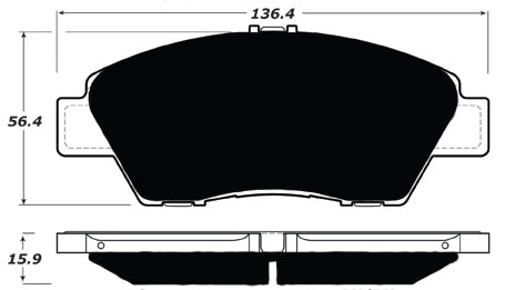 Porterfield Brake Pads for 2014 HONDA FIT FR SPORT