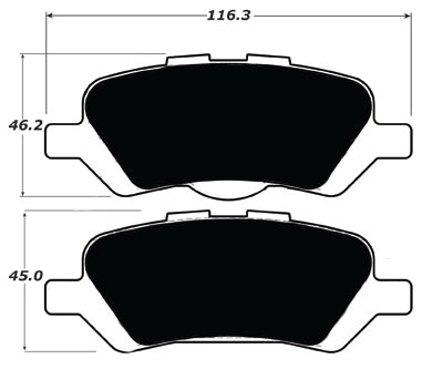 Porterfield Brake Pads for 2010 TOYOTA VENZA FR SPORT