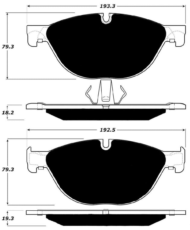 Porterfield Brake Pads for 2011 BMW 740 Series FR SPORT