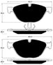 Porterfield Brake Pads for 2016 BMW 650i RWD FR SPORT