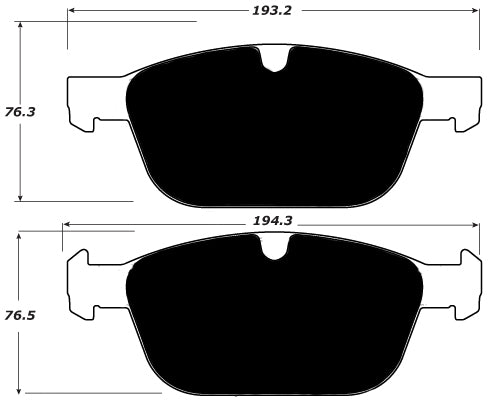 Porterfield Brake Pads for 2009 VOLVO XC90 w/328mm Front Disc FR SPORT