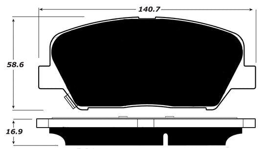 Porterfield Brake Pads for 2015 KIA Optima 2.0L Turbo w/EPB FR SPORT