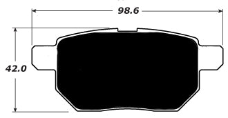 Porterfield Brake Pads for 2013 TOYOTA PRIUS FR SPORT