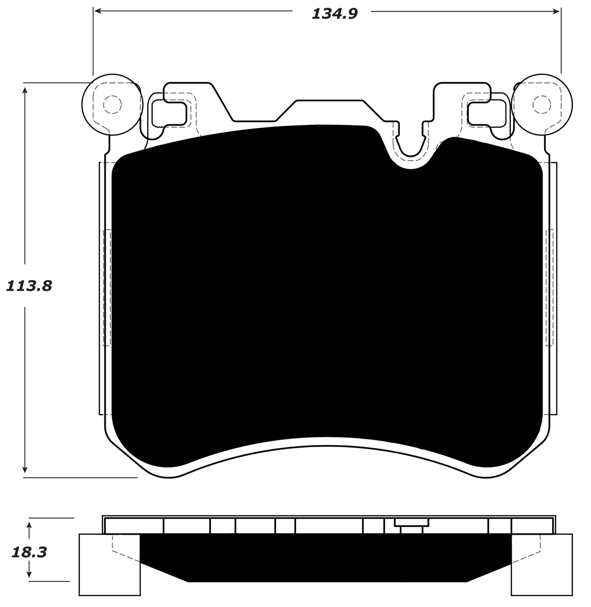 Porterfield Brake Pads for 2013 BMW X5 M FR SPORT