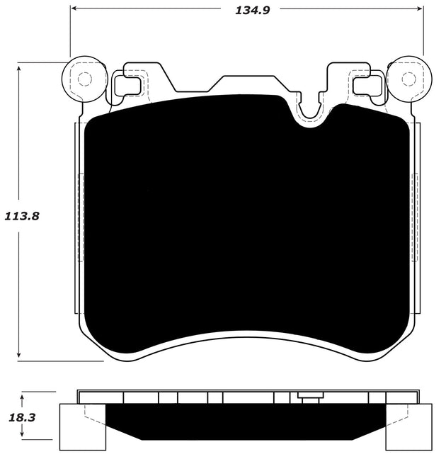 Porterfield Brake Pads for 2010 BMW X6 M FR SPORT