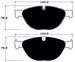 Porterfield Brake Pads for 2016 JAGUAR XF/XFR V8 FR SPORT