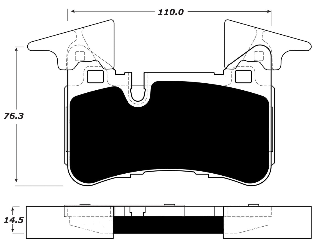Porterfield Brake Pads for 2011 MERCEDES-BENZ E63 AMG - w/Iron Discs FR SPORT
