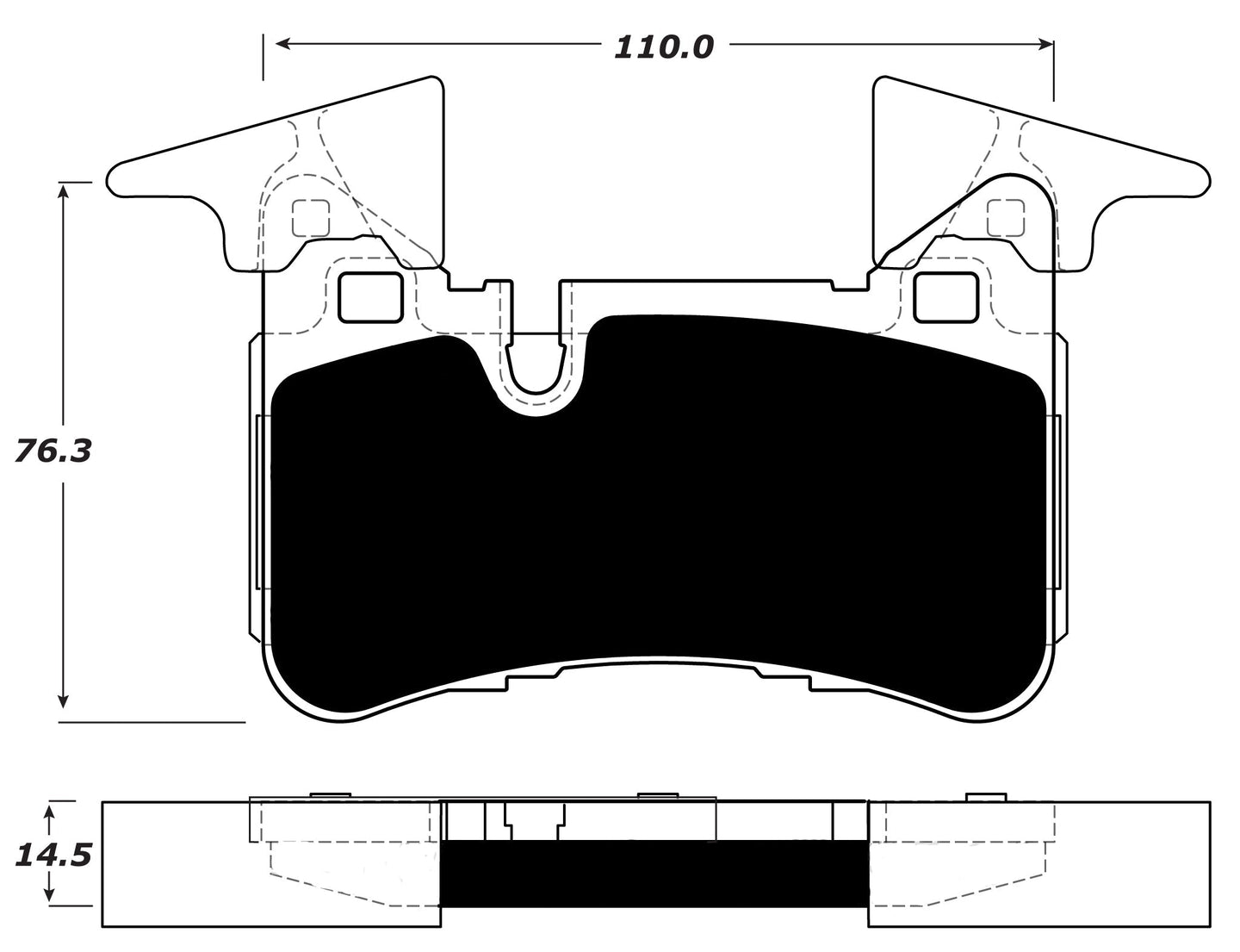Porterfield Brake Pads for 2012 MERCEDES-BENZ E63 AMG - w/Iron Discs FR SPORT