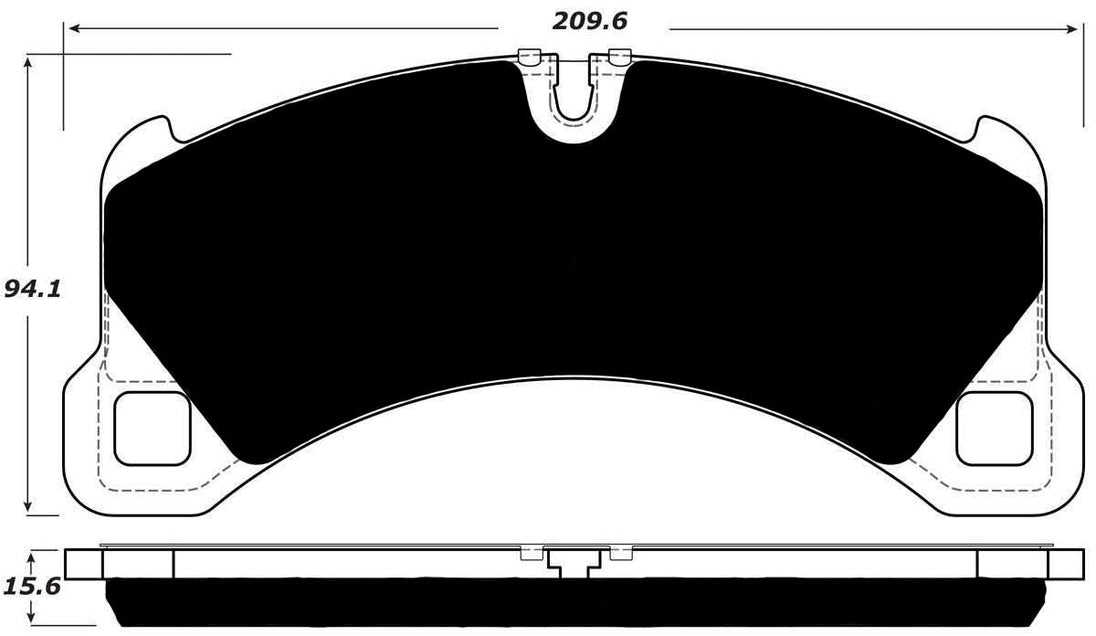 Porterfield Brake Pads for 2015 PORSCHE CAYENNE w/350mm Front Rotor FR SPORT