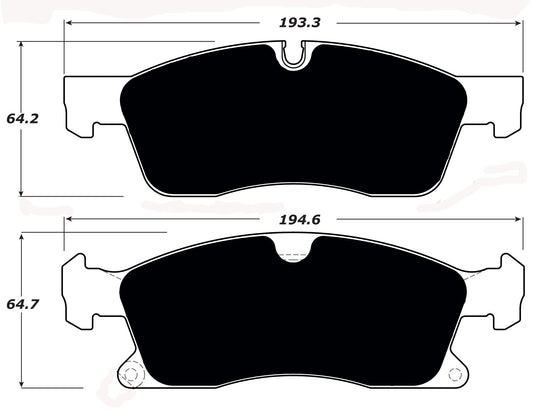 Porterfield Brake Pads for 2017 JEEP GRAND CHEROKEE - w/ 330mm Front Disc FR SPORT