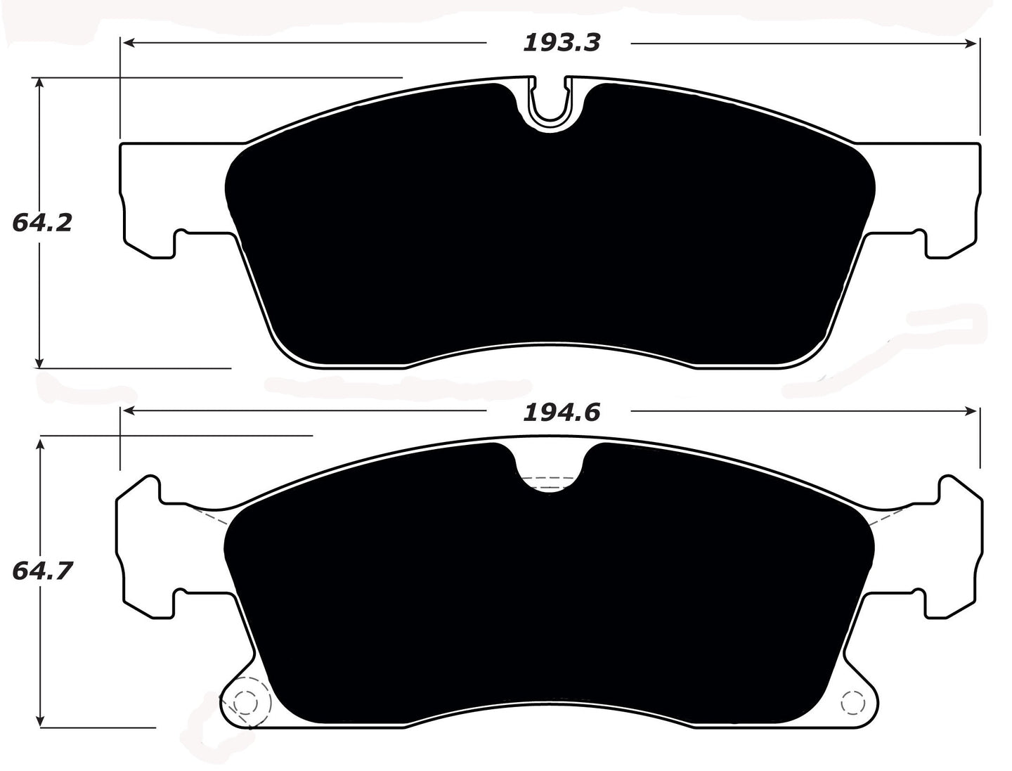 Porterfield Brake Pads for 2016 JEEP GRAND CHEROKEE - w/ 330mm Front Disc FR SPORT