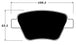 Porterfield Brake Pads for 2013 VOLKSWAGEN EOS FR SPORT