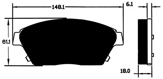 Porterfield Brake Pads for 2014 BUICK Encore FR SPORT