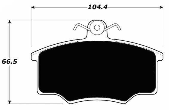 Porterfield Brake Pads for 1985 AUDI 4000 4E FR SPORT