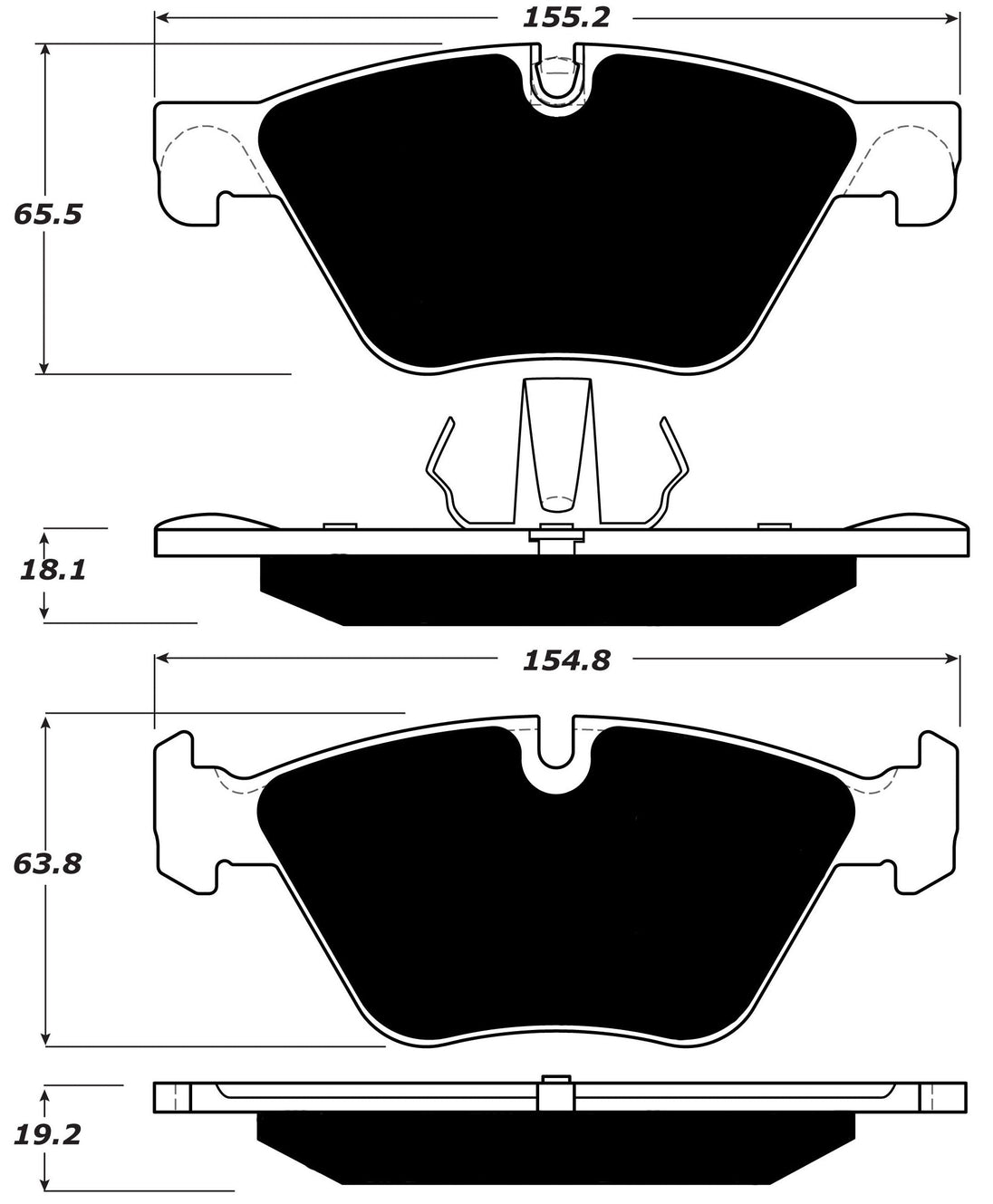 Porterfield Brake Pads for 2012 BMW 528 Series FR SPORT