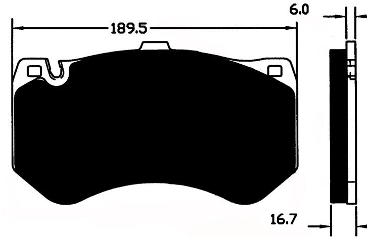 Porterfield Brake Pads for 2012 MERCEDES-BENZ SLS  w/Ceramic Discs FR SPORT