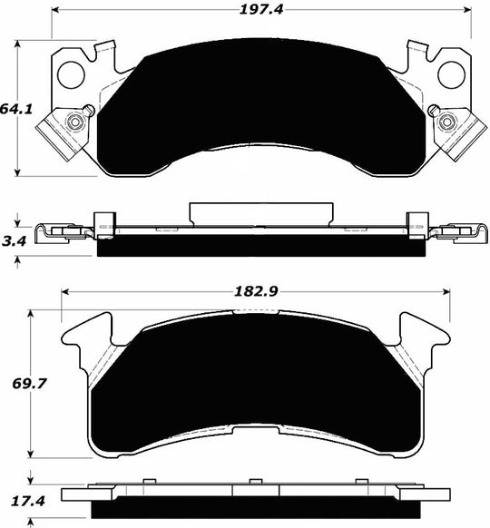 Porterfield Brake Pads for 1990 GMC SUBURBAN 2500 4WD FR SPORT