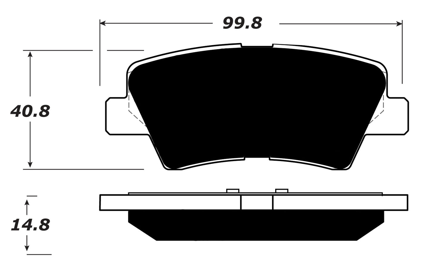 Porterfield Brake Pads for 2012 HYUNDAI ACCENT FR SPORT
