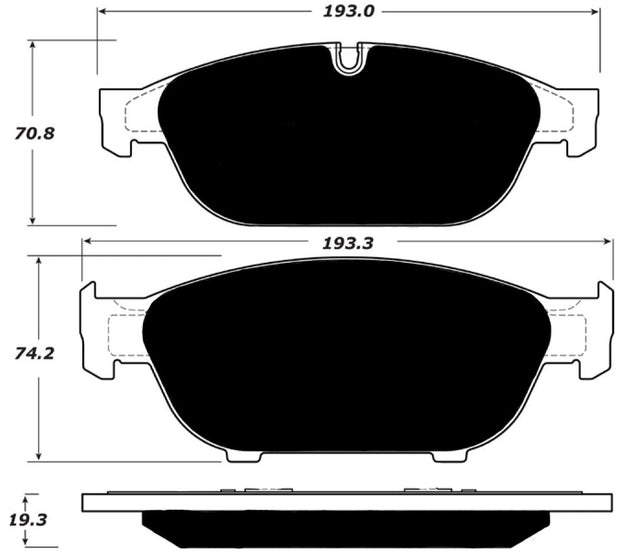 Porterfield Brake Pads for 2016 AUDI A7/A7 Quattro w/356mm Front Discs FR SPORT