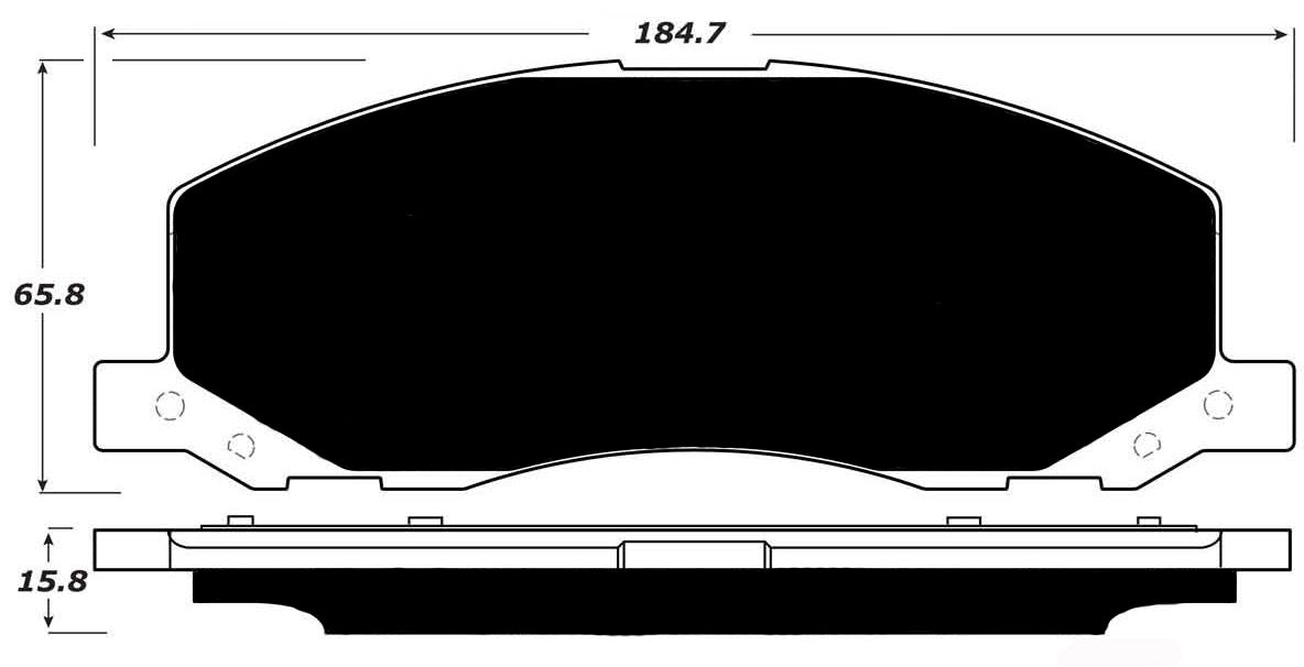 Porterfield Brake Pads for 2011 SAAB 9-5 17" 337mm Front Discs FR SPORT