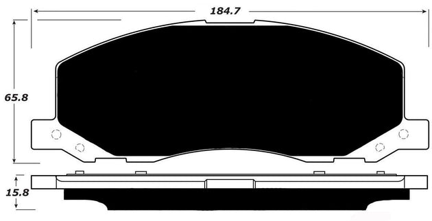 Porterfield Brake Pads for 2011 SAAB 9-5 17" 337mm Front Discs FR SPORT