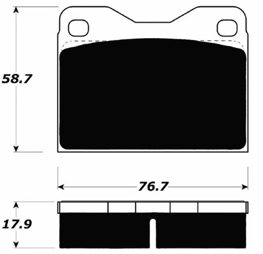 Porterfield Brake Pads for 1976 AUDI 100 FR SPORT