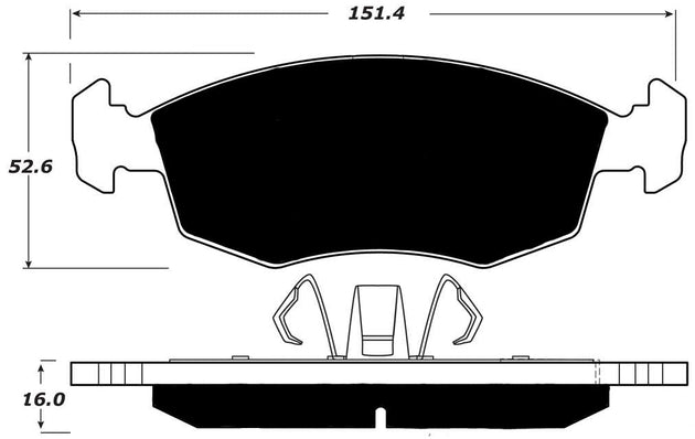 Porterfield Brake Pads for 2016 FIAT 500e FR SPORT