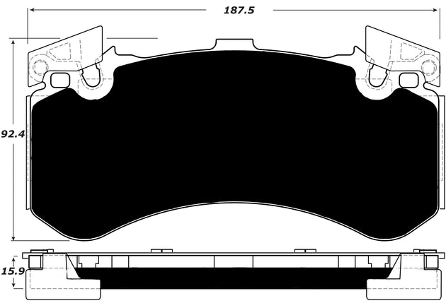Porterfield Brake Pads for 2016 AUDI S6 - w/Iron Discs FR SPORT