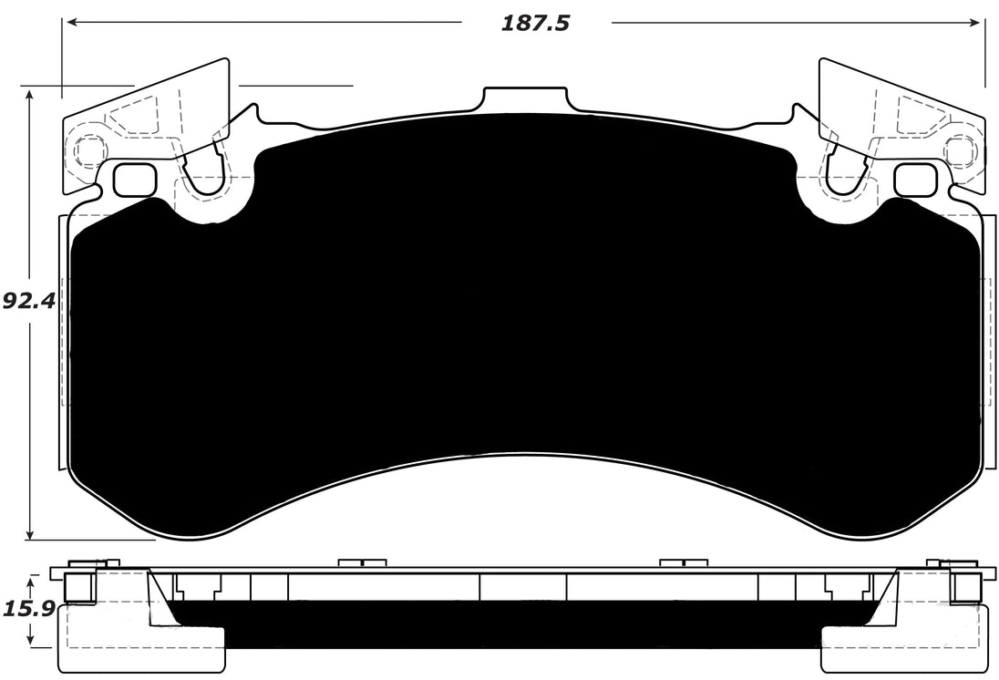 Porterfield Brake Pads for 2014 AUDI A8/A8 Quattro - Iron Discs w/400mm Front Discs FR SPORT