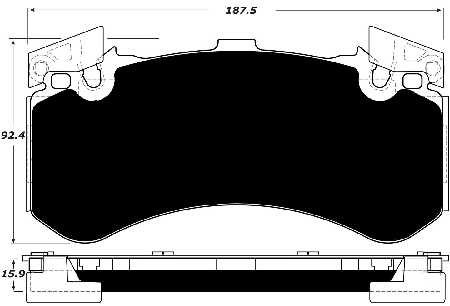 Porterfield Brake Pads for 2016 AUDI S7 - (Excluding Ceramic Discs) FR SPORT