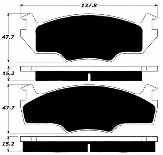 Porterfield Brake Pads for 1983 VOLKSWAGEN RABBIT GTi FR SPORT