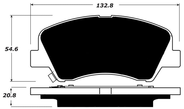 Porterfield Brake Pads for 2016 HYUNDAI ACCENT FR SPORT