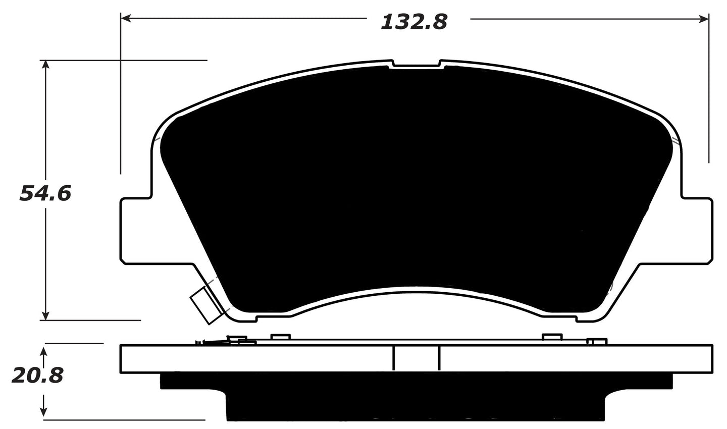 Porterfield Brake Pads for 2016 KIA RIO FR SPORT