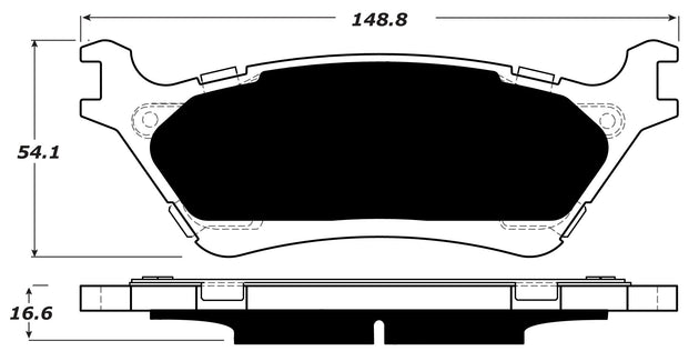 Porterfield Brake Pads for 2016 FORD F150 2WD W/MANUAL PB FR SPORT