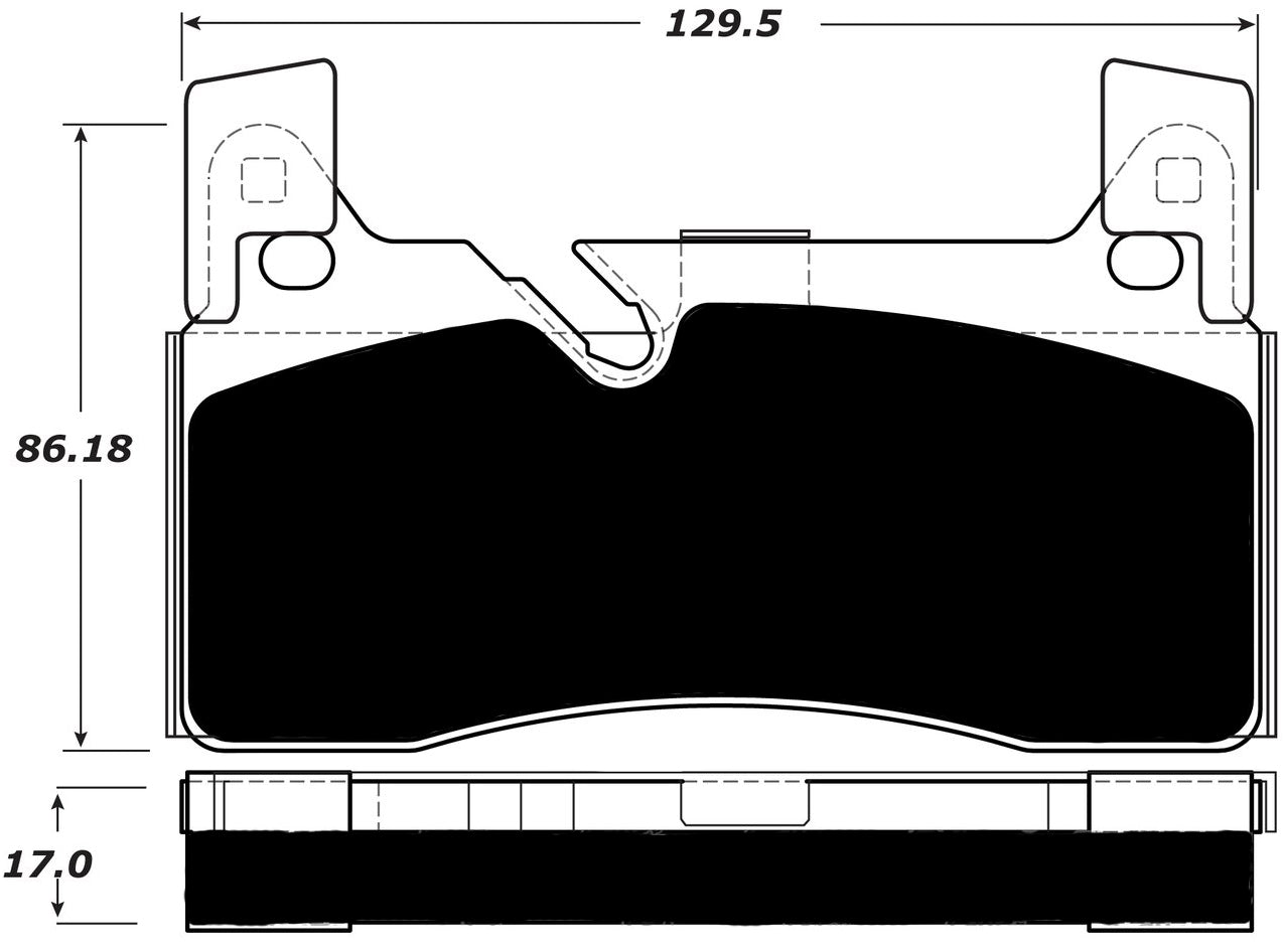 Porterfield Brake Pads for 2015 MERCEDES-BENZ SLS w/Iron Discs FR SPORT