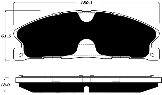 Porterfield Brake Pads for 2016 FORD TAURUS Police FR SPORT