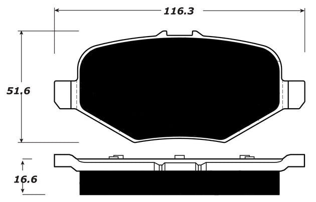 Porterfield Brake Pads for 2016 FORD TAURUS Police FR SPORT