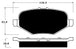 Porterfield Brake Pads for 2016 FORD TAURUS Police FR SPORT