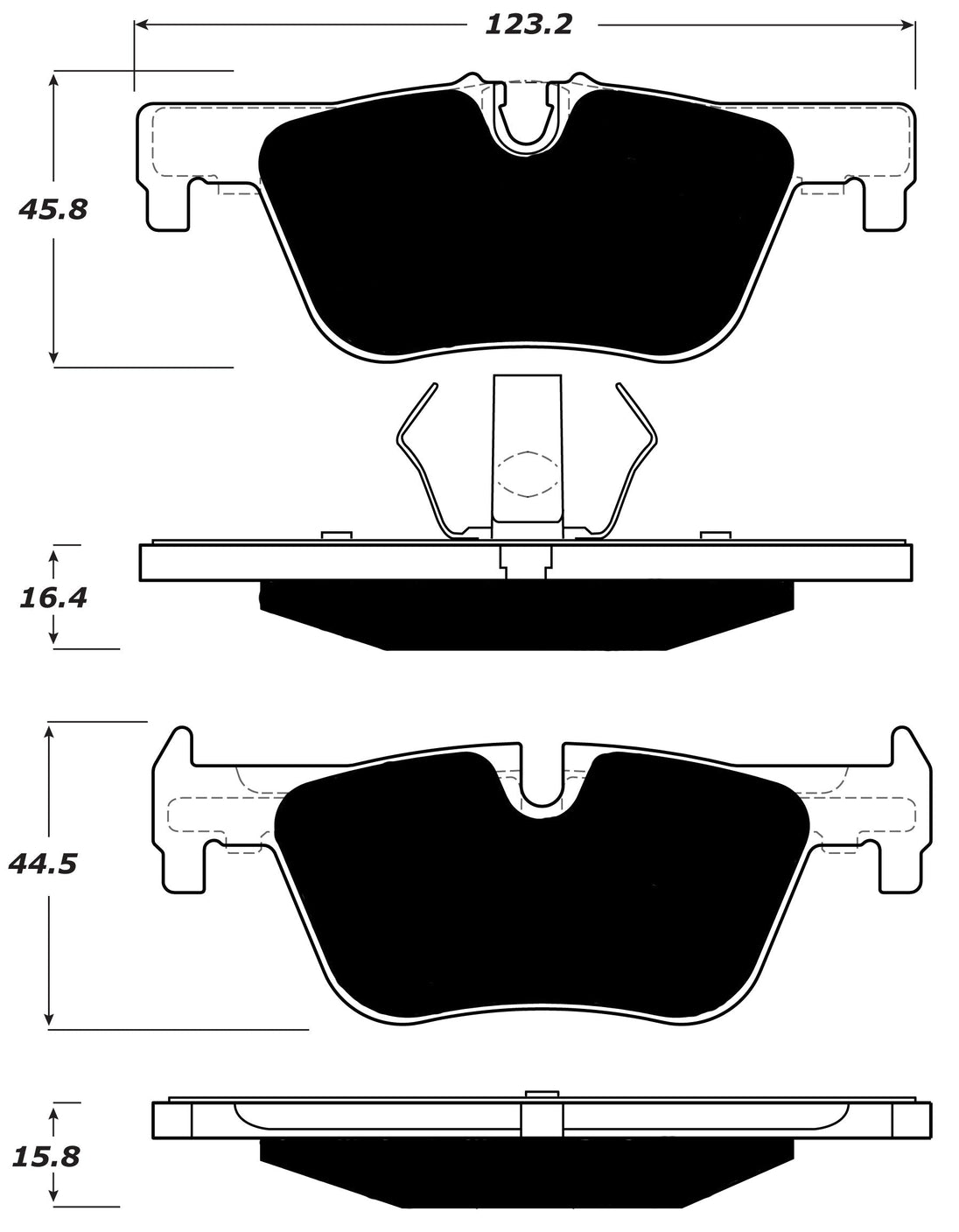 Porterfield Brake Pads for 2016 BMW 228i/228ix - M Sport Pkg. w/330mm Front Disc FR SPORT
