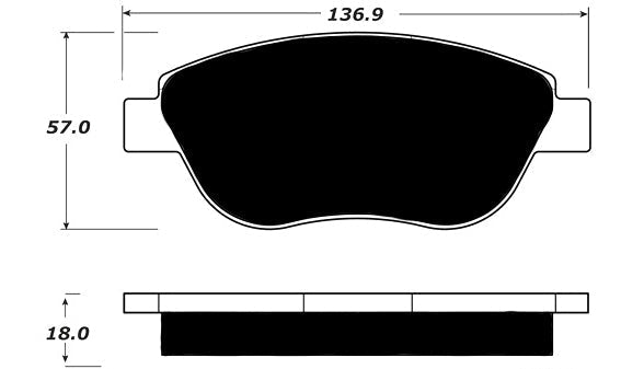 Porterfield Brake Pads for 2008 FIAT Grande Punto FR SPORT