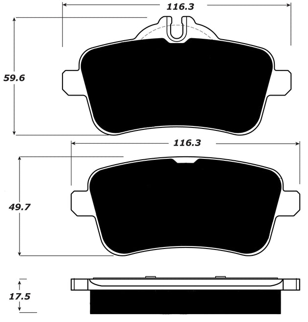Porterfield Brake Pads for 2016 MERCEDES-BENZ GL450 w/ AMG Perf pkg FR SPORT