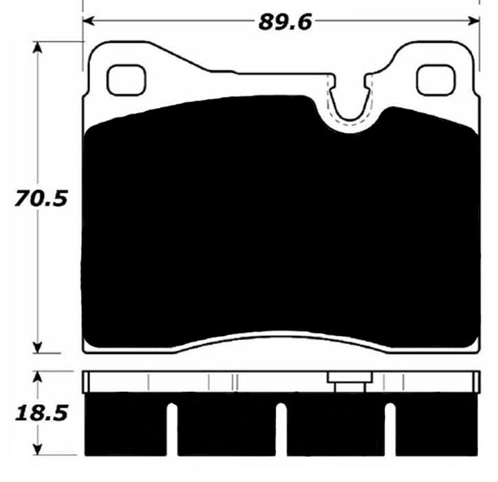 Porterfield Brake Pads for 1987 BMW M5 - w/Iron Discs FR SPORT
