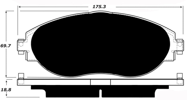 Porterfield Brake Pads for 2018 VOLKSWAGEN GTI - Performance Pkg FR SPORT