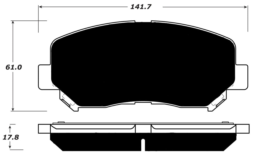 Porterfield Brake Pads for 2014 JEEP CHEROKEE 4 Cyl Single Piston Frt Cal FR SPORT
