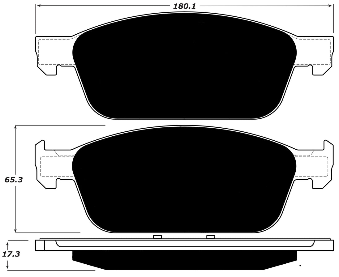 Porterfield Brake Pads for 2014 FORD TRANSIT CONNECT FR SPORT