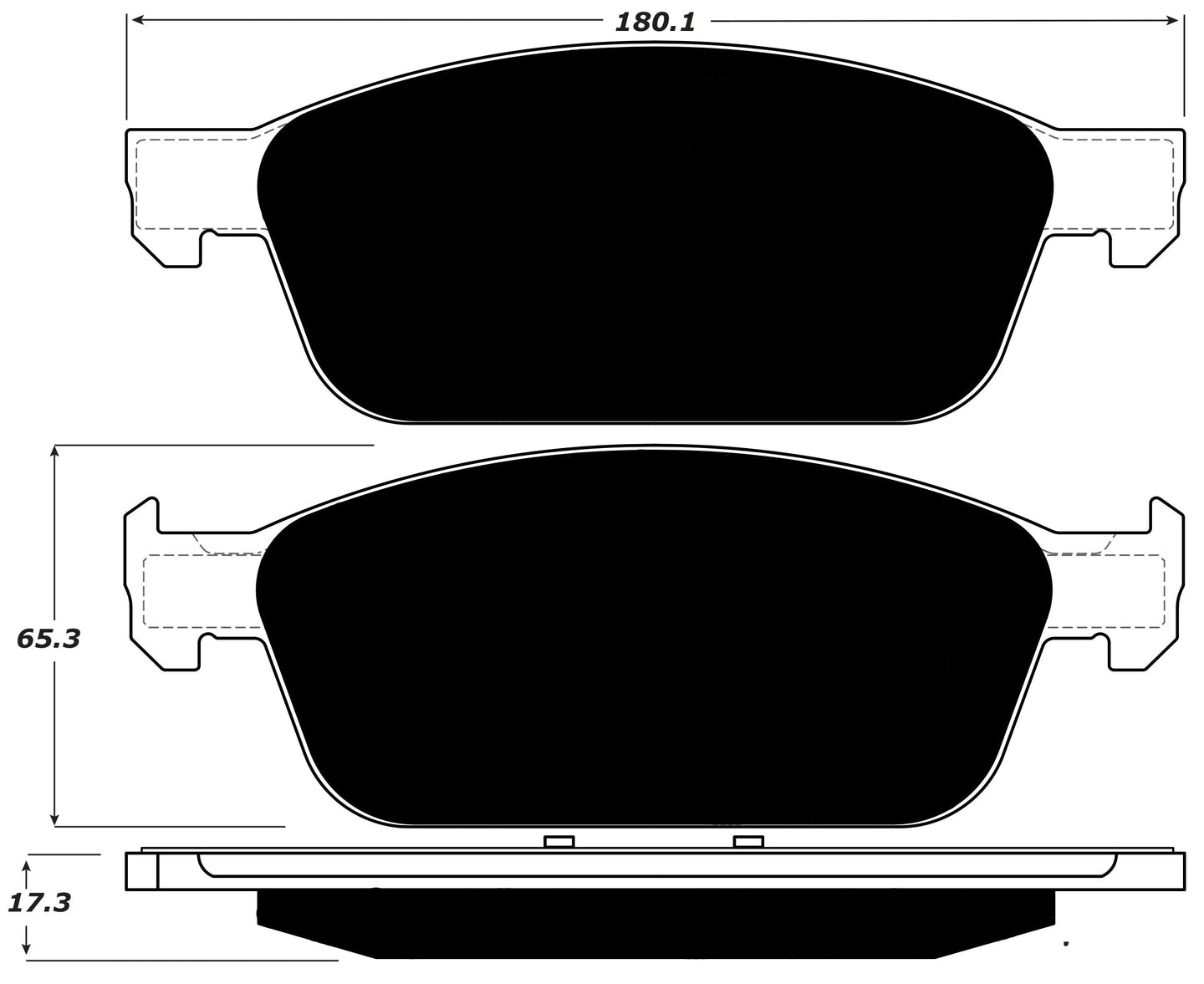 Porterfield Brake Pads for 2016 FORD FOCUS ST FR SPORT