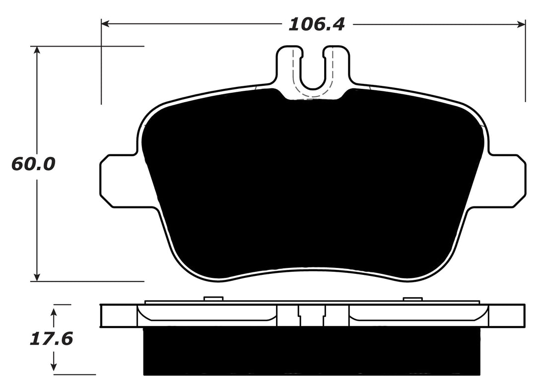 Porterfield Brake Pads for 2012 MERCEDES-BENZ SLK250 Sport Pkg FR SPORT